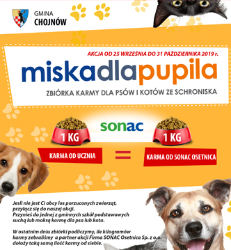 Plakat "Miska dla pupila"