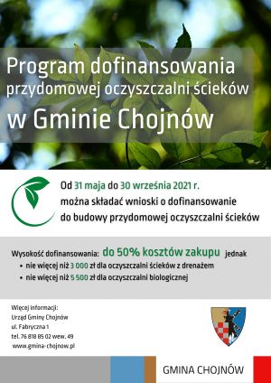 Dofinansowanie do przydomowych oczyszczalni
