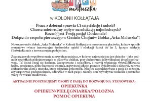 Ogłoszenie - nabór do pracy w żłobku