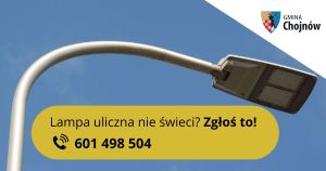 Lampa uliczna nie świeci Zgłoś to!
