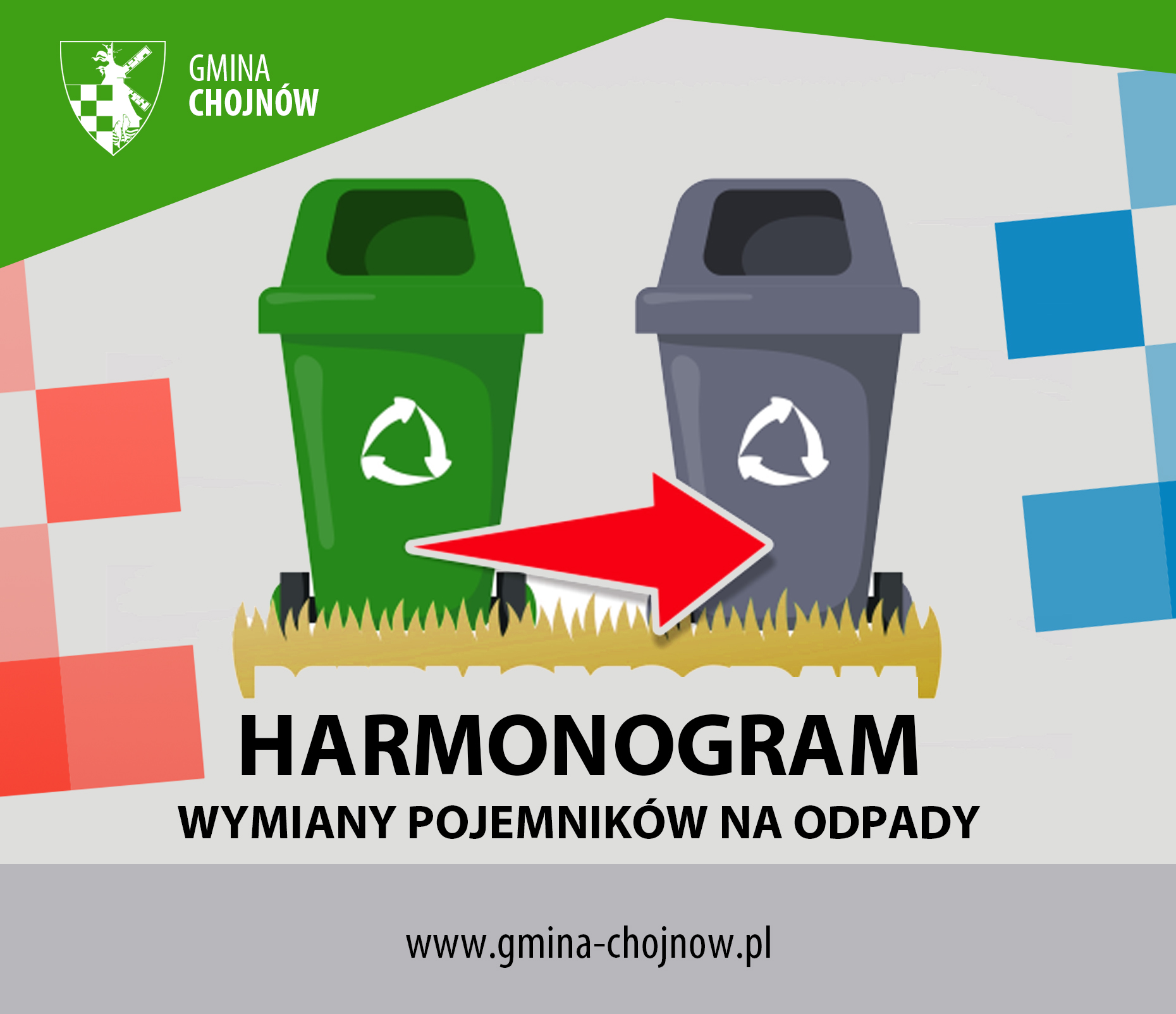 Wymiana pojemników na śmieci