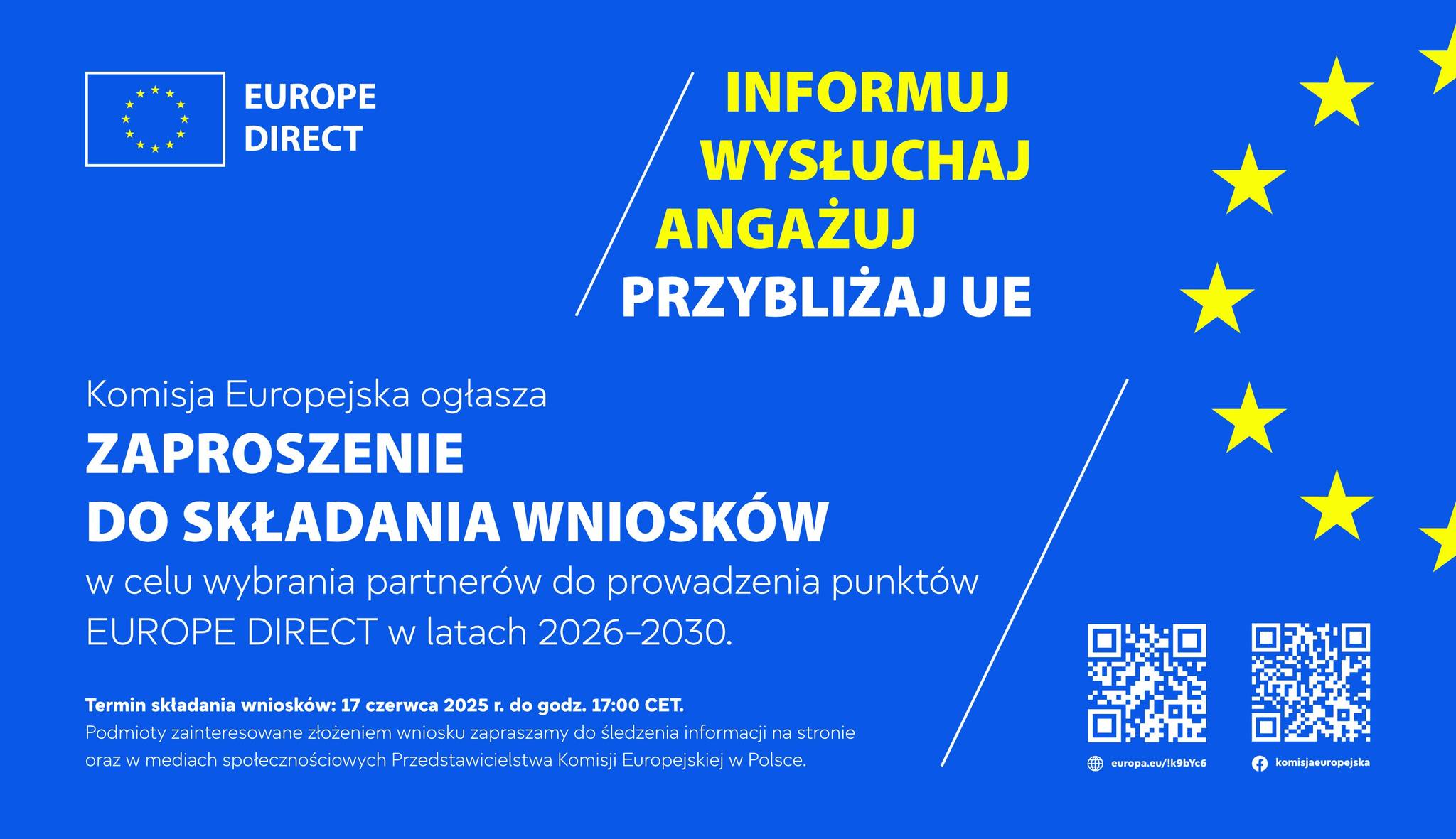 Nabór partnerów do prowadzenia punktów EUROPE DIRECT
