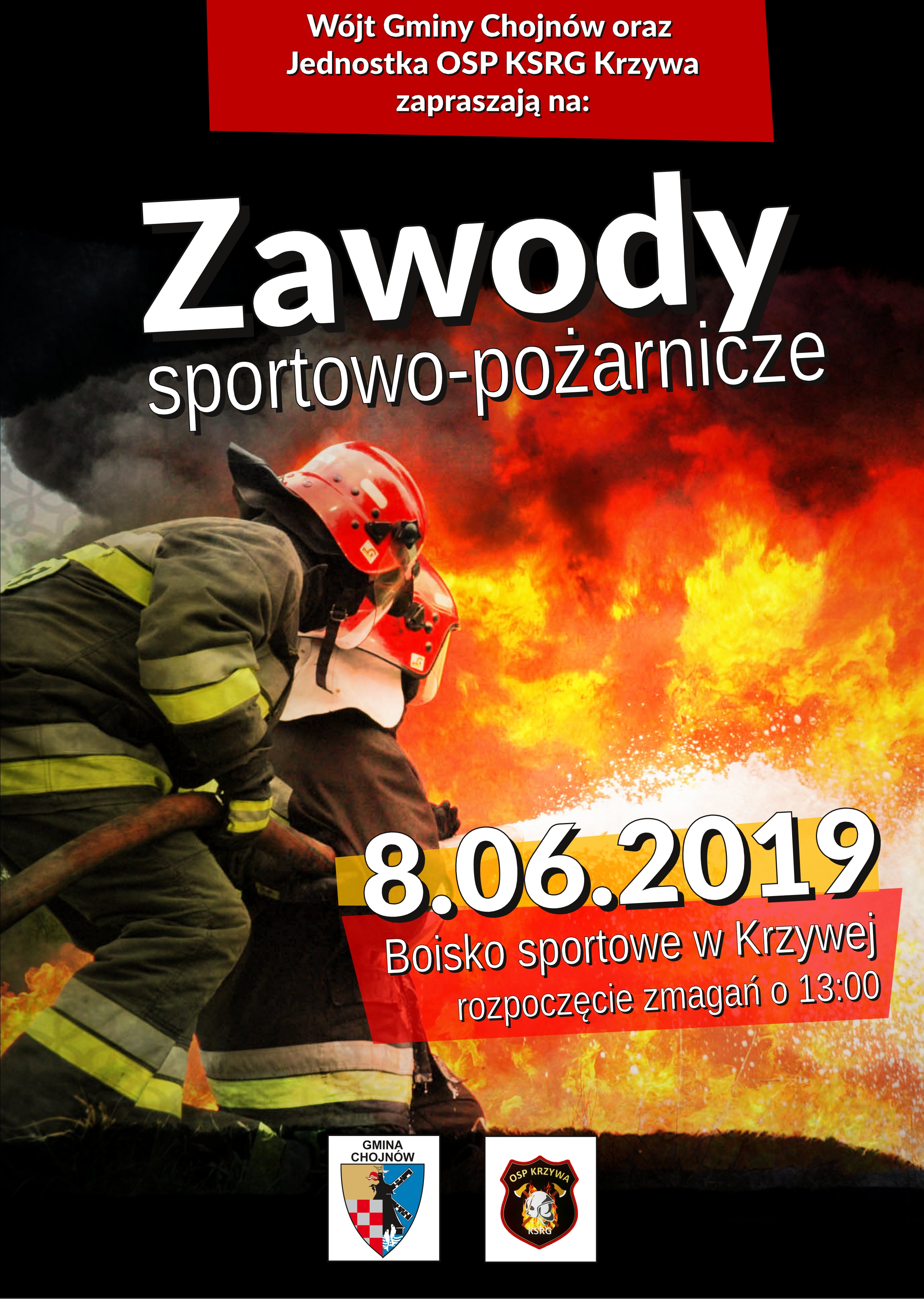 Strażackie zawody w Krzywej