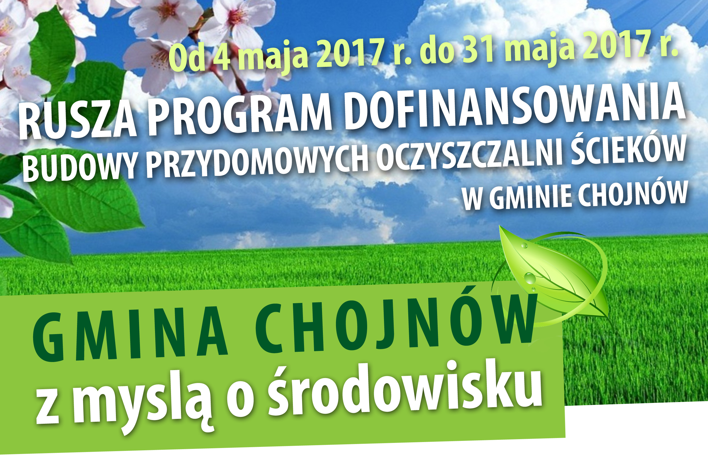 Rusza program dofinansowania budowy przydomowych oczyszczalni ścieków