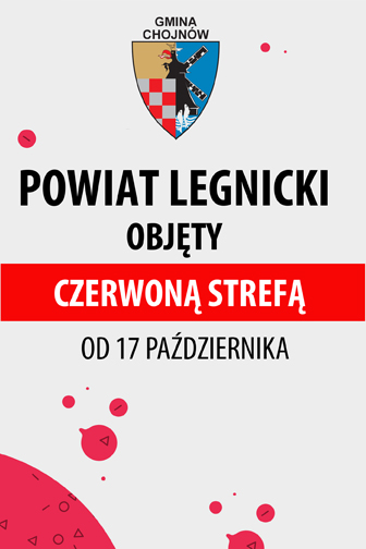 Gmina Chojnów i cały Powiat legnicki w czerwonej strefie!