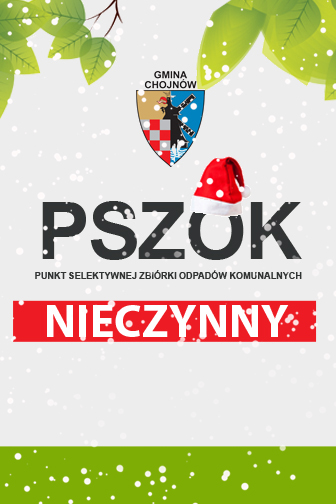 W dniach 22 grudnia 2020 - 2 stycznia 2021 PSZOK będzie nieczynny