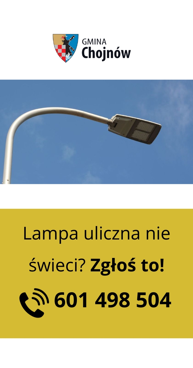 Lampa uliczna nie świeci? Zgłoś to!